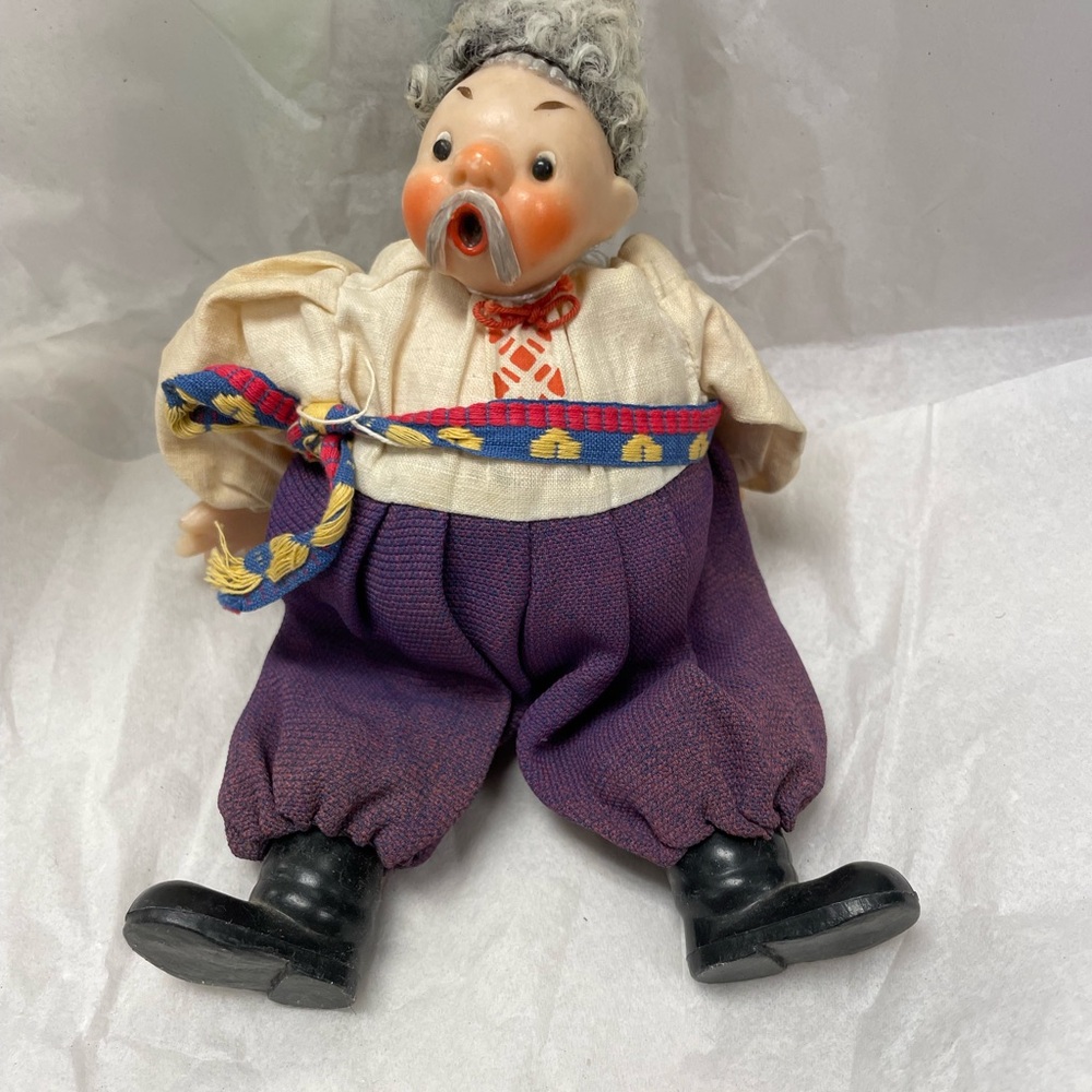 Vintage Russian or Ukrainian Dancing Cossack Doll Toys